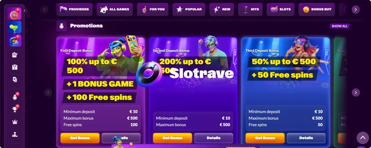 Slotrave Sjajne Bonus Ponude